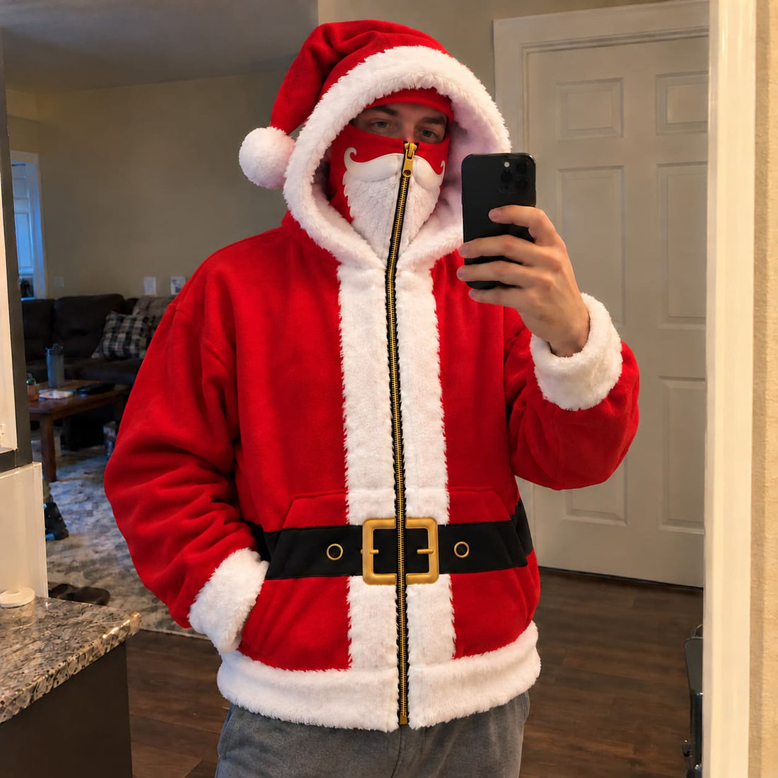 Love the Santa hood!